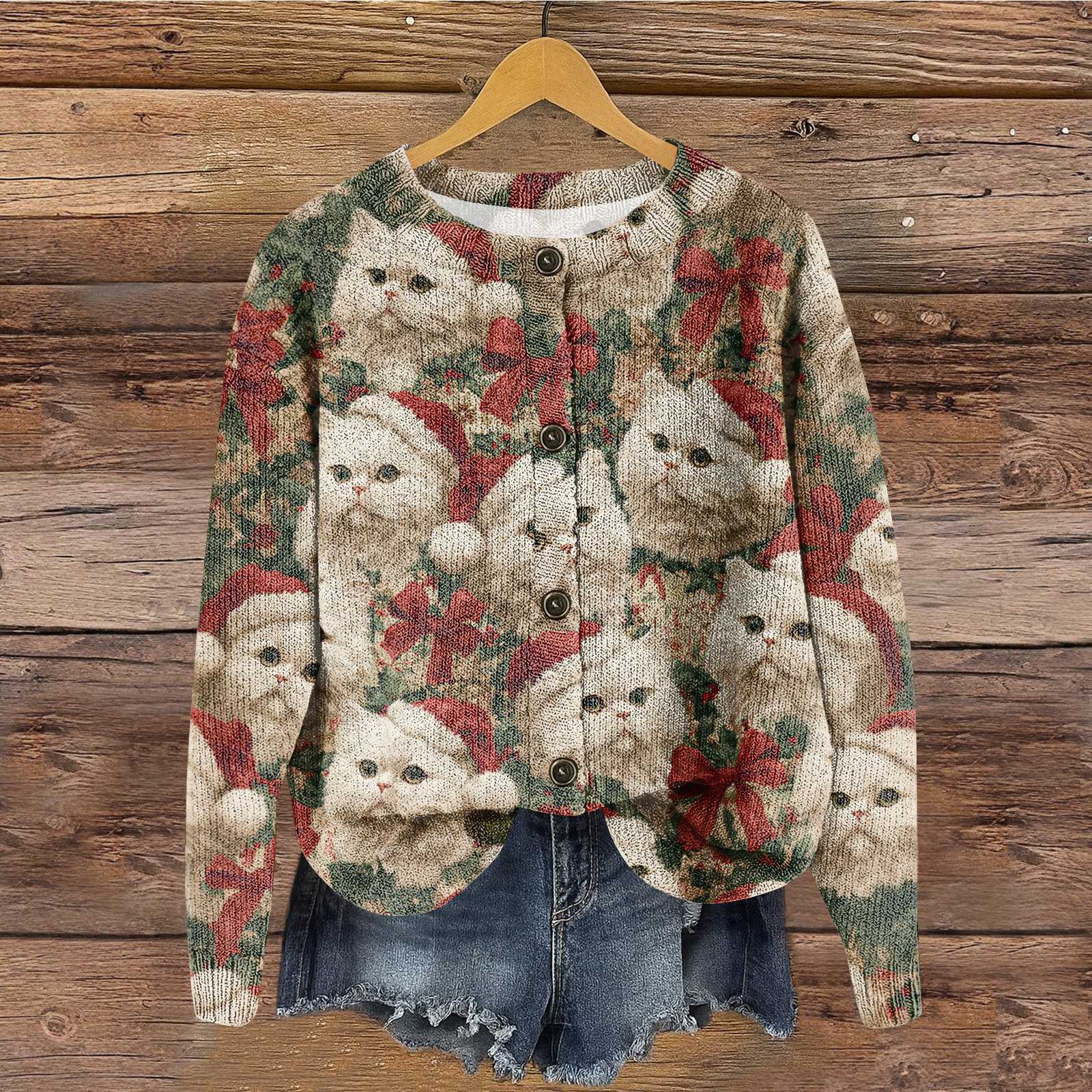 

Женский топ с круглым вырезом и принтом из утолщенного плюша и кашемира, теплый длинный топ XXL