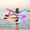 1pc KPop Demon Hunters33 Beach Towel with Custom Name, Beach/Swimming/Bath/Picnic/Camping Towel, Suitable for Seaside Beaches