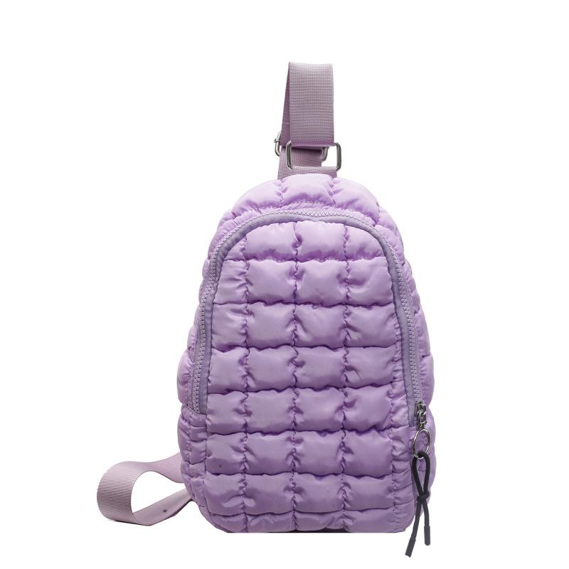 Bolsa de pecho simple para mujer nueva de otoño e invierno, ropa de algodón, bolso de hombro portátil, bolso bandolera personalizado para el trabajo