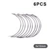 6/10Pcs Suture Surgical Tool Durable Metal 1/2 Corner Medical Needle Double Eyelid Medical Science Diy Accessories