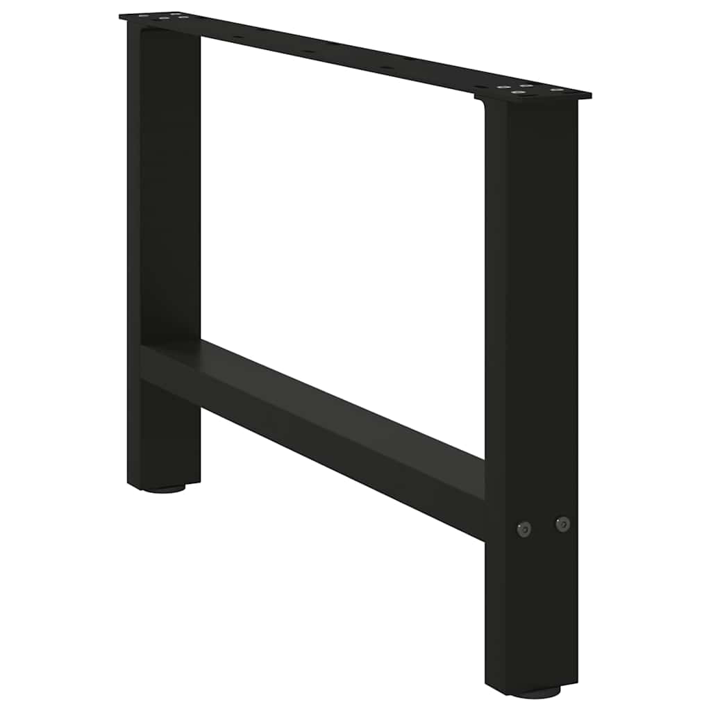 Vidaxl Nogi Do Stolika Kawowego, Czarne, 2 Szt., 70X(42-43) Cm, Stal