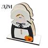 Festival Tabletop Napkin Rack Thanksgiving Gnome Turkey Holder, Wooden Table Storage Rack, Autumn Theme Home Decor Holiday Tissue Holder for