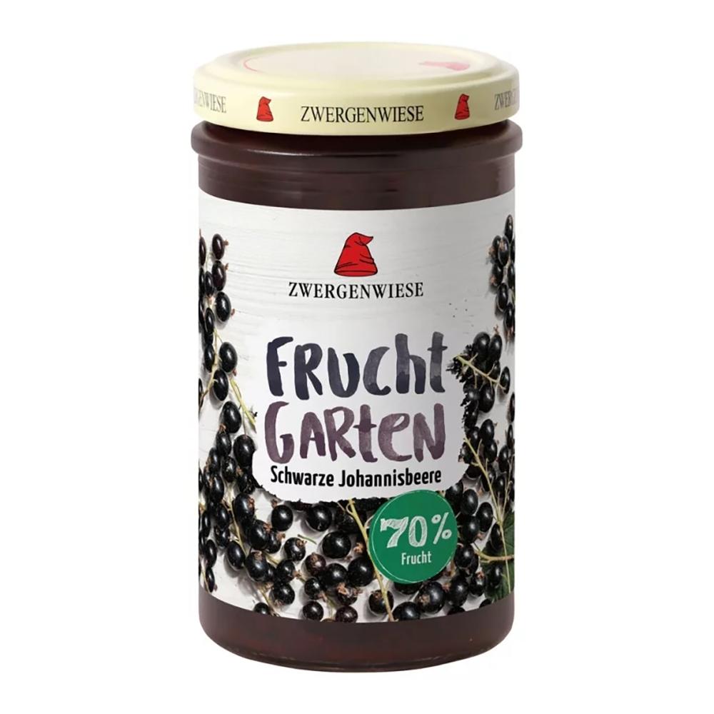 Zwergenwiese Fruit Garden 70% Blackcurrant Jam 225G