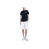 FILA Solid Color Brand Logo Short Sleeve Polo Shirt Men tops Black F11M328117BBK