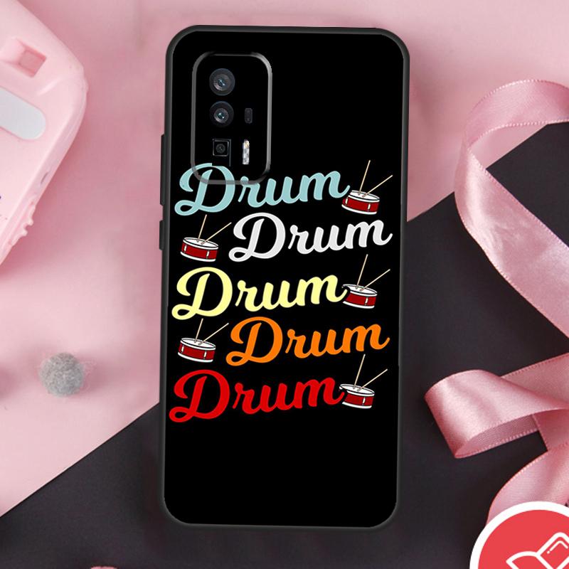 Drum Drummer Music DJ Case For Xiaomi 13 14 Ultra 11T 12T 13T Pro 12 Lite POCO X6 Pro F5 M6 X5 X3 F3 M5s F6 Cover