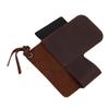 Durable Cowhide Leather Multitool Sheath With Pen Loop Brown EDC Belt Organizer Belt Clip Pouch Daily Use