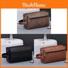 Mens Travel Toiletry Bag Waterproof Pu Multicompartment Organizer For Daily Use