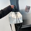 Handbag Nylon Shoulder Bag Korean Style Small Crossbody Bag Cute Drawstring Bucket Bag  Travel