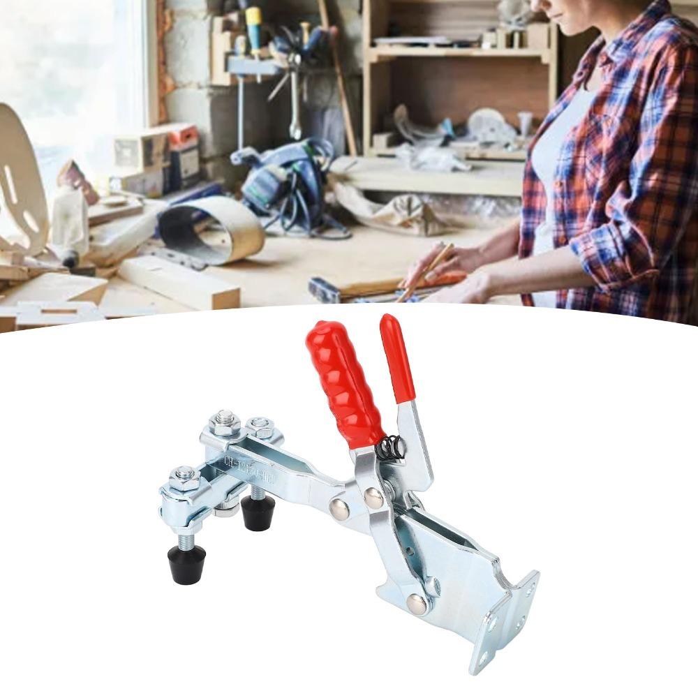 Dual Head Vertical Toggle Clamp 227kg Clamping Force Hold Down Clamp Heavy Duty Clamp  Carpentry