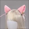 Cute Kawaii Cat Ear Hair Clips Set Girls - Soft Velvet Lolita Style Dual Clip Headwear Accessory In White Black Gray Pink