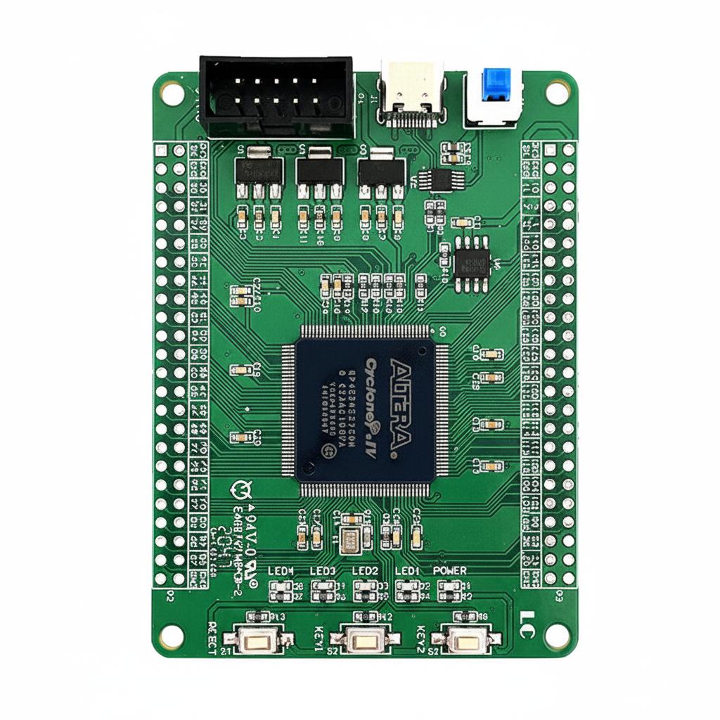 

Cyclone_IV_FPGA EP4CE6E22C8N Плата розробки FPGA 10*10*2 білий
