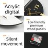 Modern Double Sided Wall Clock Luxury Corner Wall Watch Silent Aesthetic Pendulum Clocks Minimalist Elegant Living Room Watches