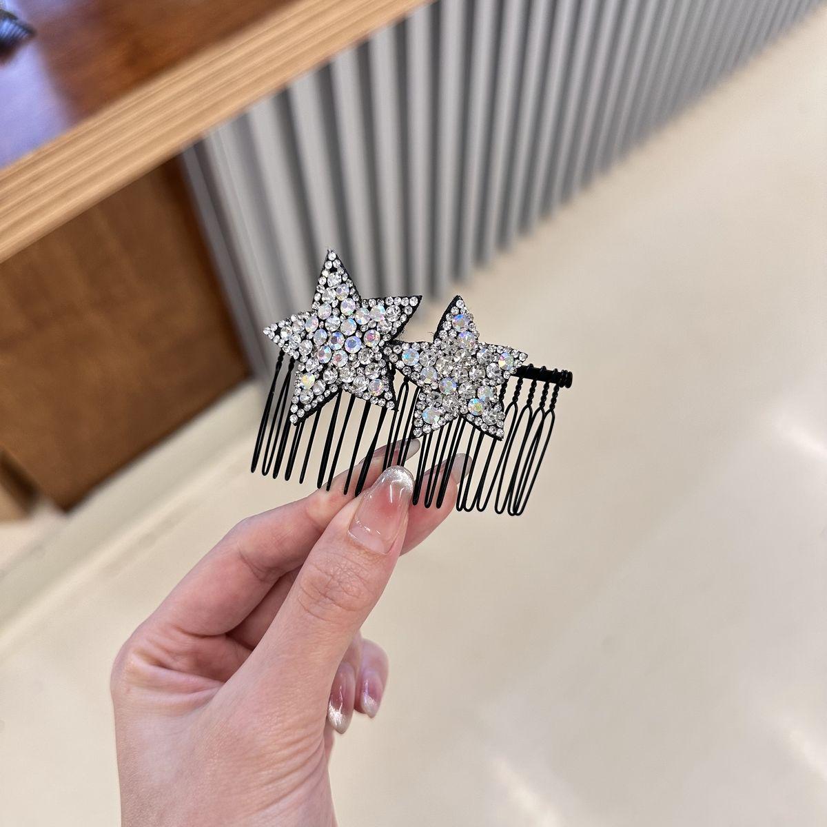 

Пентаграмма Стразы Гребень для Волос для Укладки и Фиксации Челки