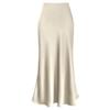 Gonna da Cocktail da Sera da Donna a Vita Alta Primavera ed Estate Gonne Lunghe Pieghettate in Raso Eleganti e di Carattere Gonne Maxi Chic