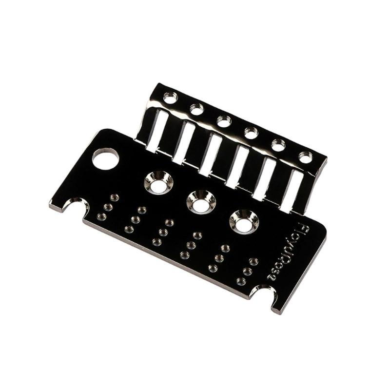 

Electric Guitar 6 String Tremolo Bridge Plate Alloy Texture with Finish and Easy Installation Bridge Gasket Shims Pad чёрный