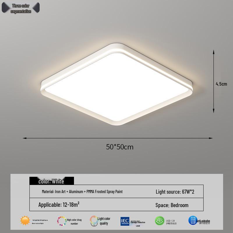 LED Full Spectrum Ceiling Light - Modern Minimalist Design for Living, Dining, and Bedroom Spaces