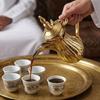 Classical Middle East Design Stainless Steel Tea Kettle Ideal For Indoor And Outdoor Activity
