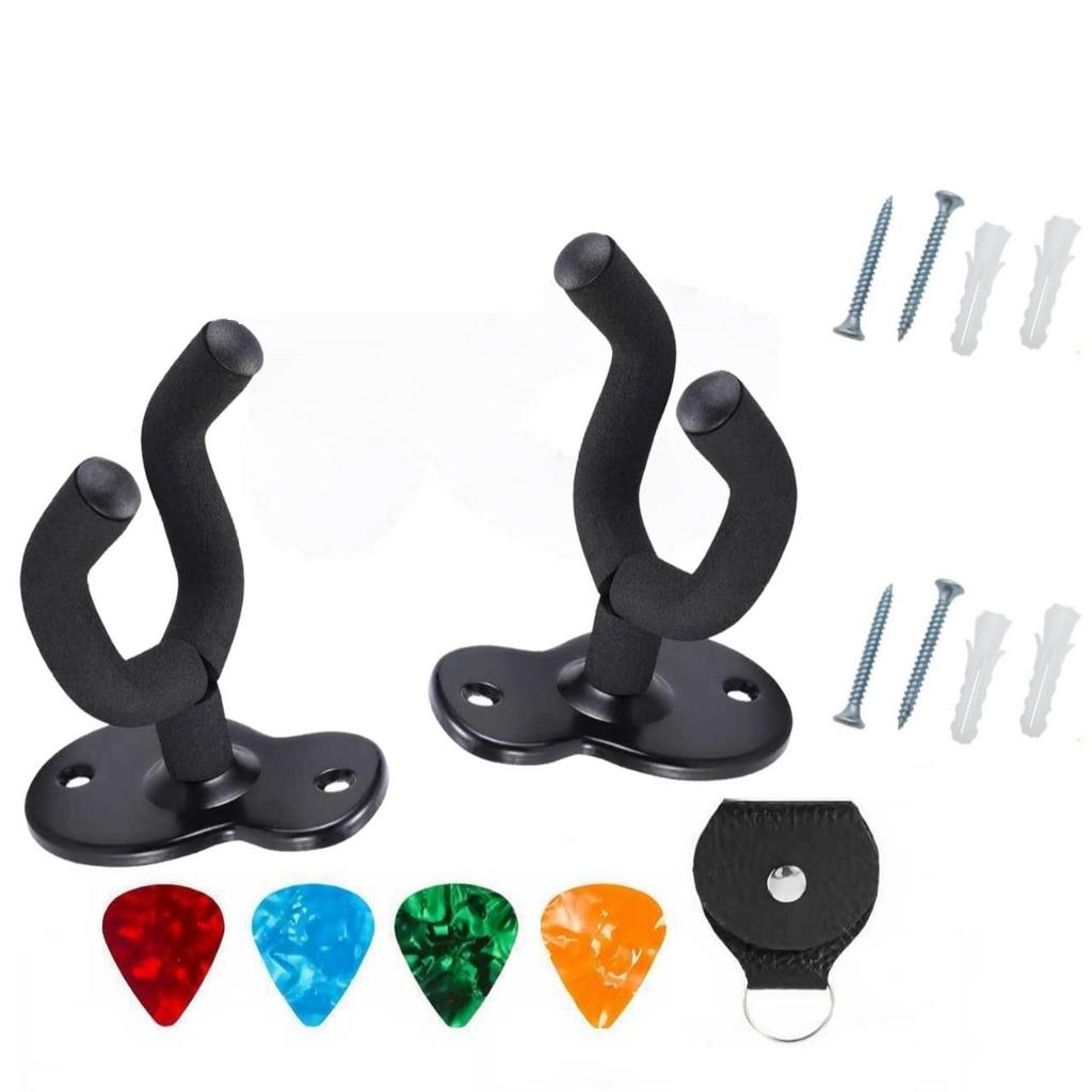Gitarren- und Ukulele-Wandhalterung mit Metallbasis
