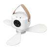 Ceiling Fan Portable Camping Fan with LED Light USB Rechargeable Battery Operated Support Hanging and Remote Control
