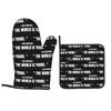 Scarface Tony Montana The World Is Yours Movie Oven Mitts and Pot Holder Sets of 2 for Baking Cooking Resistant Non-Slip Gloves