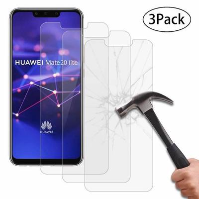 Tempered Glass Huawei Mate 20 Lite,[3 Pack] 9H Hardness Tempered Glass Protection Film Screen Protector for Huawei Mate 20 Lite