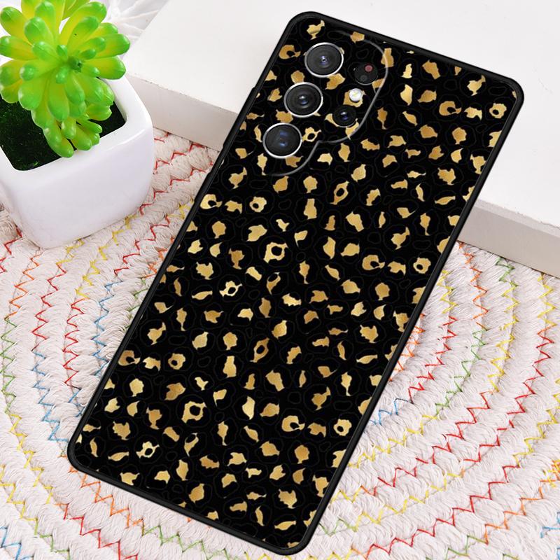 Luxury Leopard Silicone Phone Case For Samsung Galaxy note 10 pro S26 S25 S24 S23 S22 S21 Plus S25Ultra Capa Cover