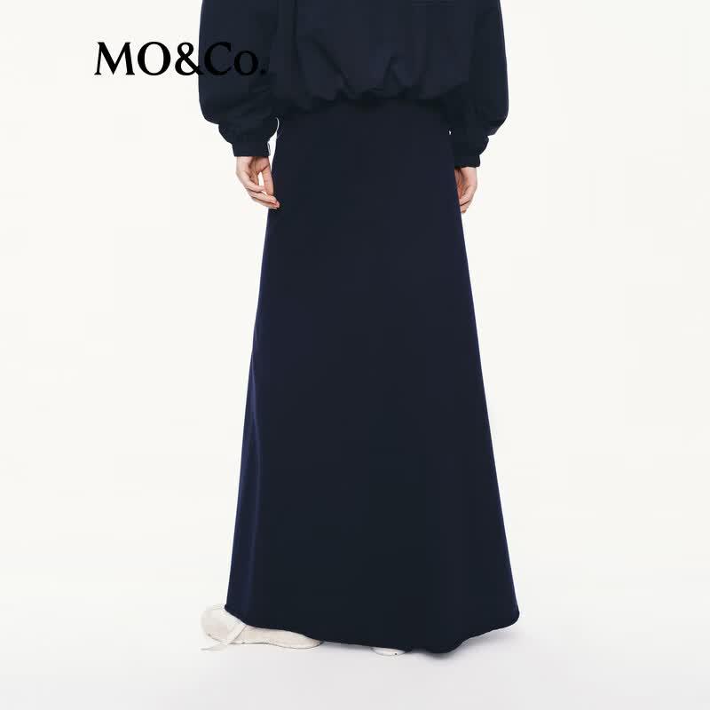 MO&Co. A-Line Cotton Long Skirt