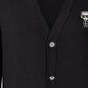 Karl Lagerfeld Minimalist Comfortable Solid Color Single-Breasted V-Neck Loose Long Sleeve Knit Sweater Men tops Black E37M2003