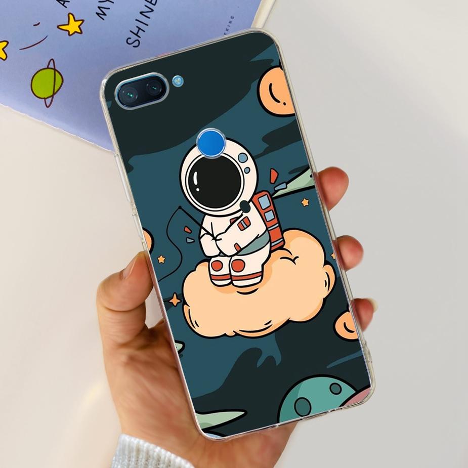 For Xiaomi Mi 8 Lite Case Cute Painted Cover Clear Silicone Phone Case For Xiaomi Mi 8 Lite 8Lite Back Cover 6.26'' Fundas Coque