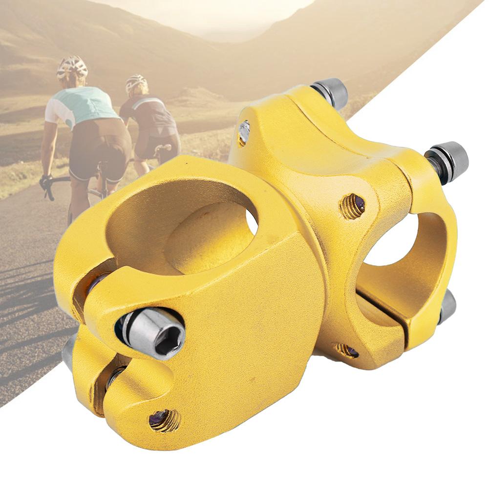 25.4*38 Aluminum Alloy Mountain Bike Short Handlebar Fixed Stem Cycling Accessory(Black)