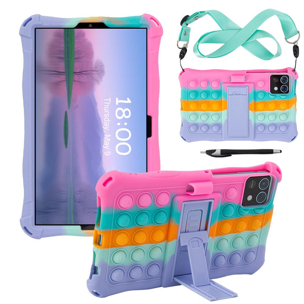 

Soft Bubble Stand Case For Samsung Galaxy Tab A7 Lite A9 8.7inch SM-T220 T225 SM-X110 X115 Silicone Kids Tablet Cover Tab A9 8.7 inch