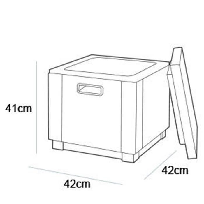 Keter Ice Cube Graphite Cooler 405981
