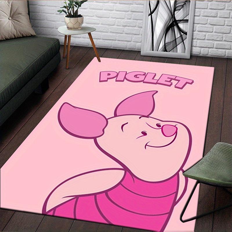 1pc Winnie The Pooh Pattern Area Rug Soft Flannel Floor Mat for Living Room,Office,Bedroom and Carpet,Sofa Coffee Table Floor Mat