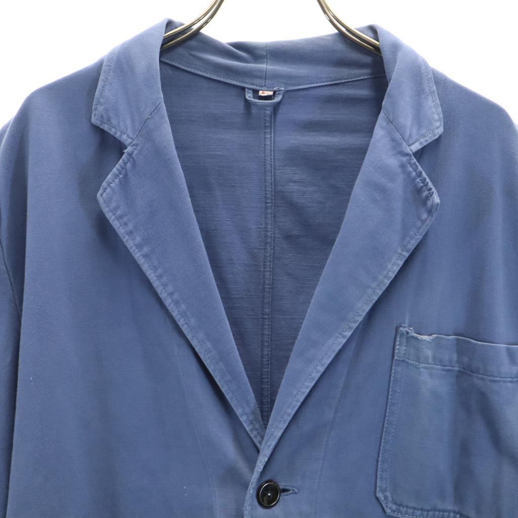 EURO WORK 70s 80s Vintage Chester Coat 48 Navy System Men's Used