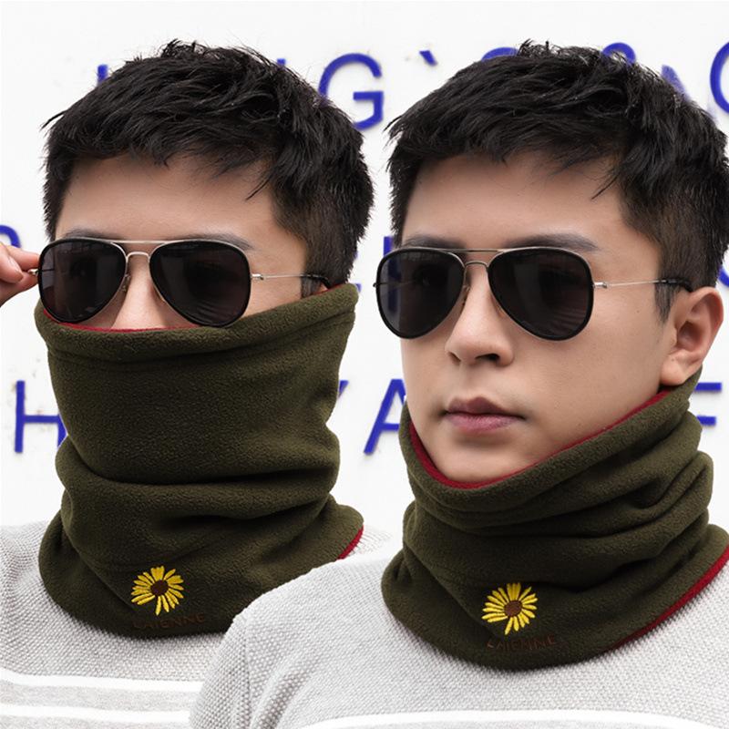 Men'S Trendy Neck Protection And Warm Headband Scarf For Women'S Autumn And Winter Cycling, Windproof And Thickened With Fleece