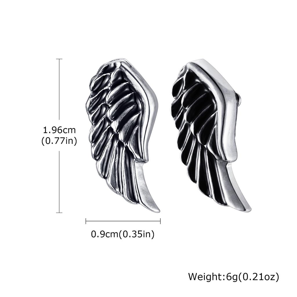 Multi Style Fashion Stainless Steel Hoop Earrings, Vintage Sword Star Geometric Pendant Men's Earrings, Hip Hop Piercing Jewelry