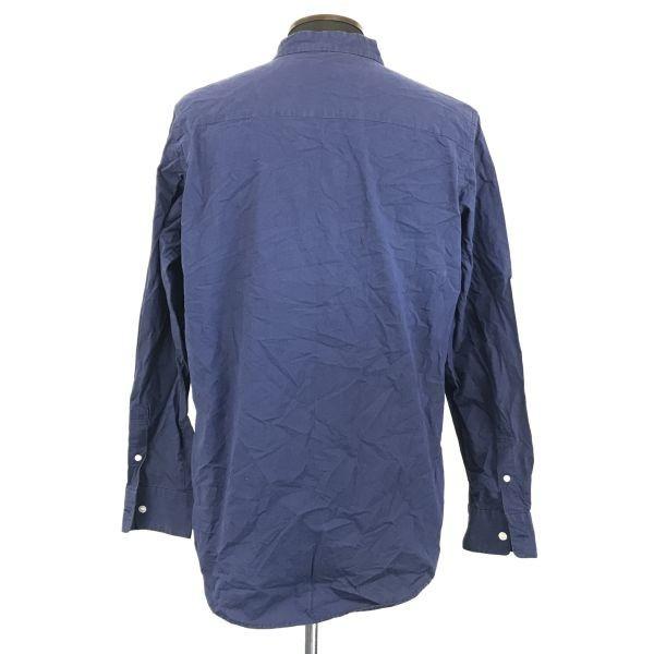 USED/Made In Japan Julien David Long Sleeve Shirt Men M Blue Navy