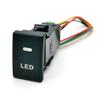 1PC Car LED Light Power ON OFF Fog Light Radar Button Switch Refitted Switch with Wire For Isuzu D-MAX Accessories