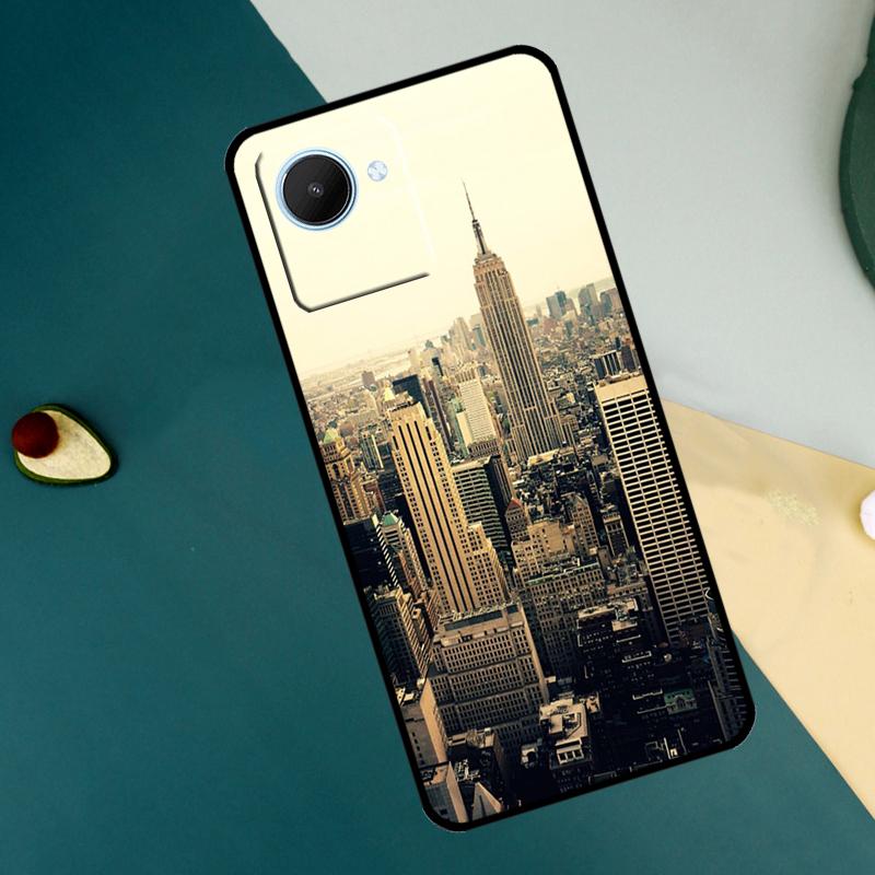 New York City For Realme C63 C61 C71 C55 C67 C51 C75 C65 C53 10 11 12 13 14 Pro Plus GT6 GT7 15 Pro Case