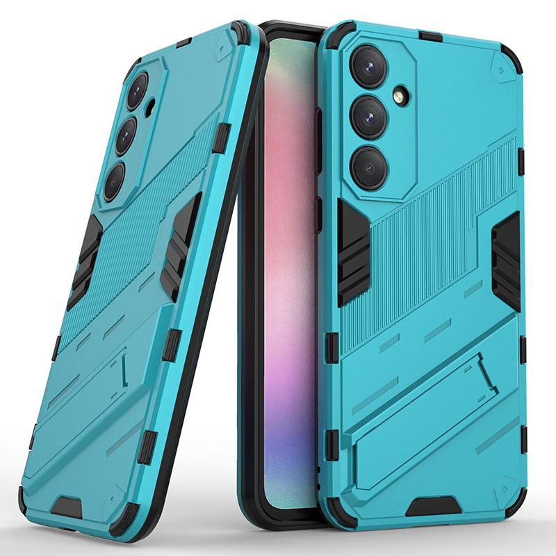 Pro Samsung Galaxy A15 A24 A25 A35 A55 5G Globální nárazuvzdorné brnění Pouzdro na telefon s ochranou proti pádům Zadní kryt Coque s stojánkem