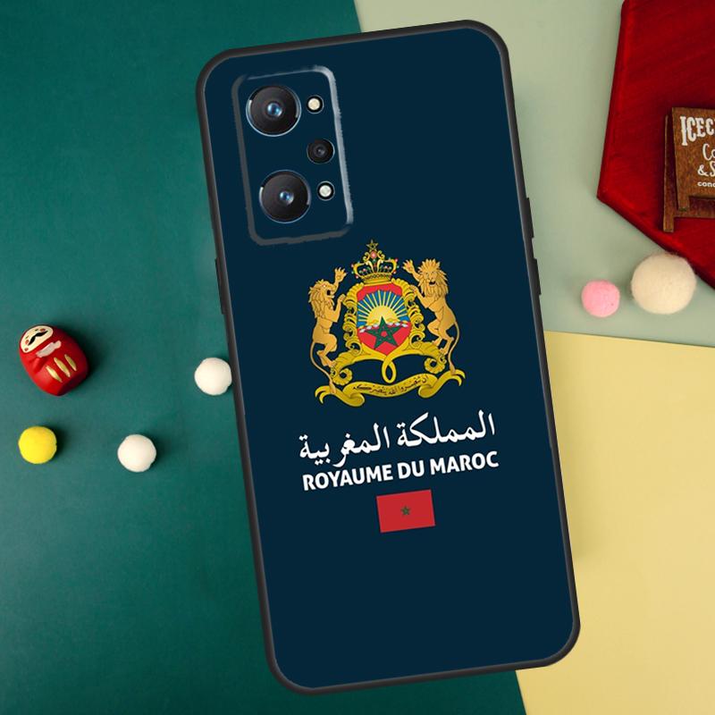 Morocco Flag Passport For Realme GT7 Pro 15 13 10 11 12 14 Pro Plus C55 C71 C75 C67 C63 C61 C53 C35 C65 GT6 Case