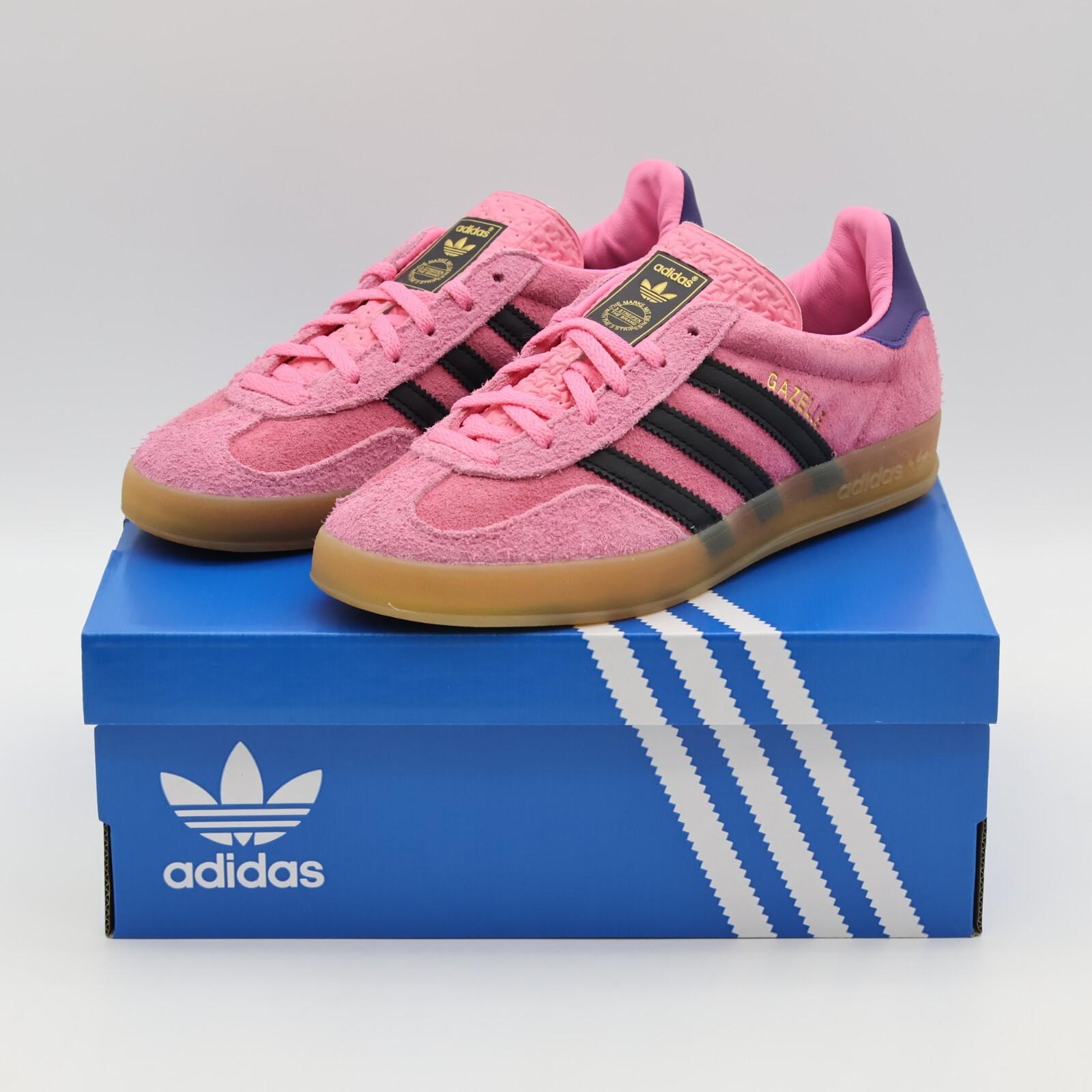 IE7002 adidas Originals Gazelle Indoor Bliss Pink Core Black Purple (Women s) 6W