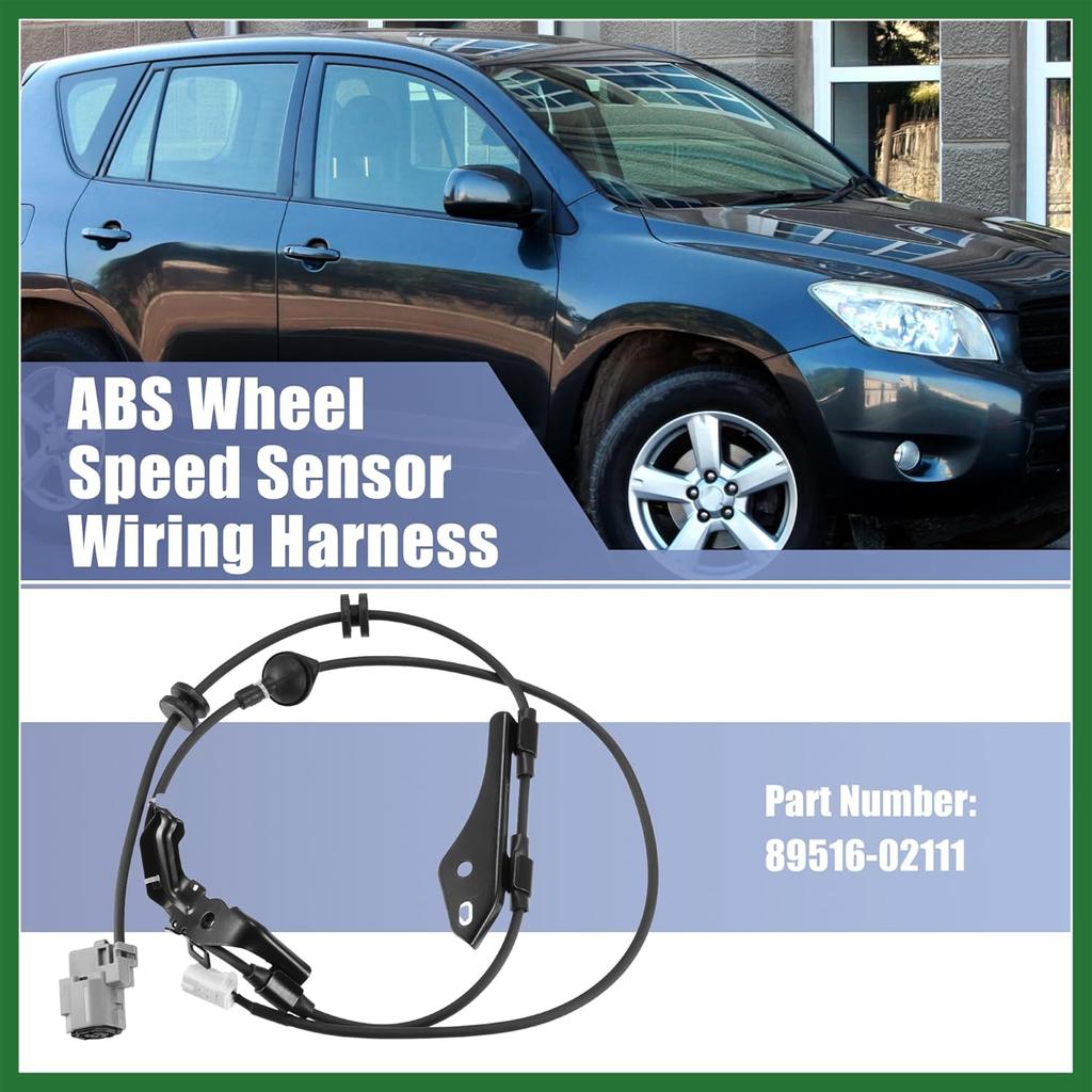 Motoforti ABS Wheel Speed Sensor Wiring Harness Rear Right 89516-02111 Replacement for Toyota Prius Hatchback 2010-2015 for Toyota Prius V 2012-2017