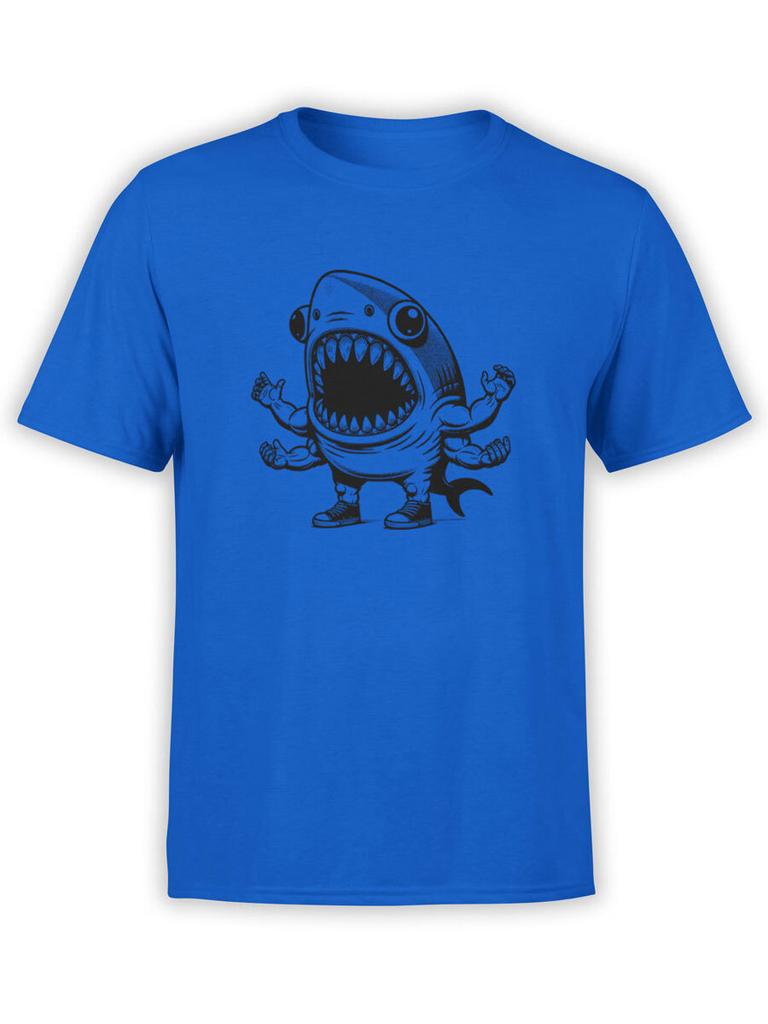 Unisex Tshirts Shark Roar Tshirt 100 Cotton