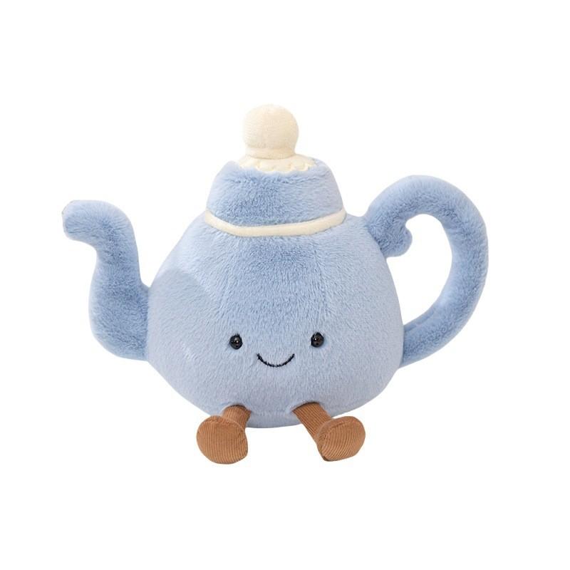 Cup Coffee Teapot Baguette Cinnamon Roll Baguette Plush Toys Short Fabric Kids