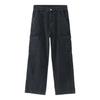 Men's Spring/Fall Multi-Pocket Straight-Leg Jeans: Relaxed-Fit Vintage Workwear-Style Casual Pants