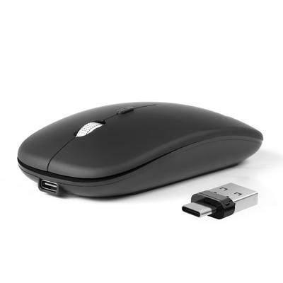 [NOWOŚĆ] Bezprzewodowa mysz Bluetooth, Kompatybilna z Type-C/USB-A, Cicha, Ultracienka, Bezprzewodowa 2,4 GHz, 3-stopniowe DPI, Wysoka czułość, Niskie zużycie energii,