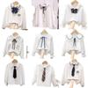 Girls' Long Sleeve White Shirt - Fashionable Korean Style for Children, Ideal for Spring and Autumn, Suitable for School Uniforms