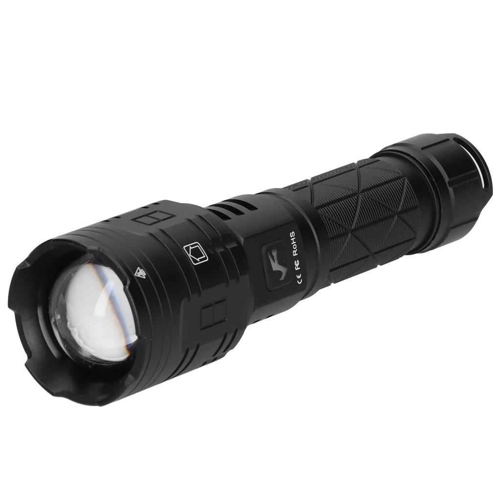 LED Flashlight USB Charging 16 Core 5 Light Levels 2 Modes Camping Lighting Device for Outdoor