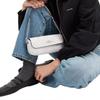 Coach Hailey 20 Logo Flap Closure Coated Canvas Crossbody Shoulder Bag Small Women Bags White CAN70-SVXU5